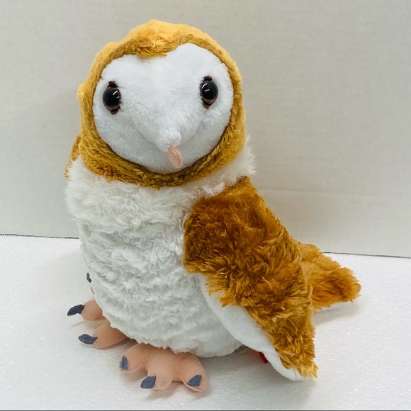 Wild Republic Barn Owl Plush Stuffed Animal Wildlife Toy Brown White Realistic - Picture 1 of 10